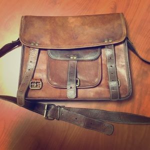 What Daisy Did Leather Satchel